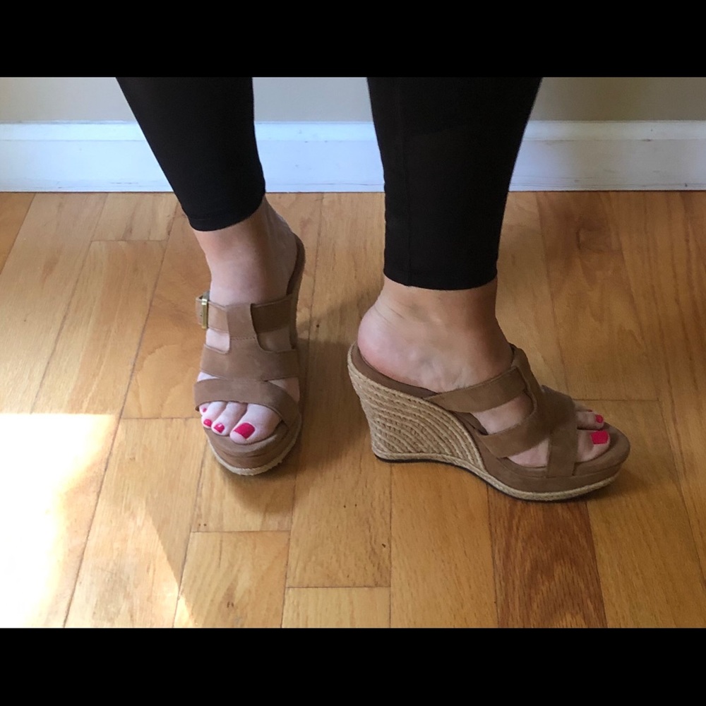 UGG Tawnie Platform Suede Wedges